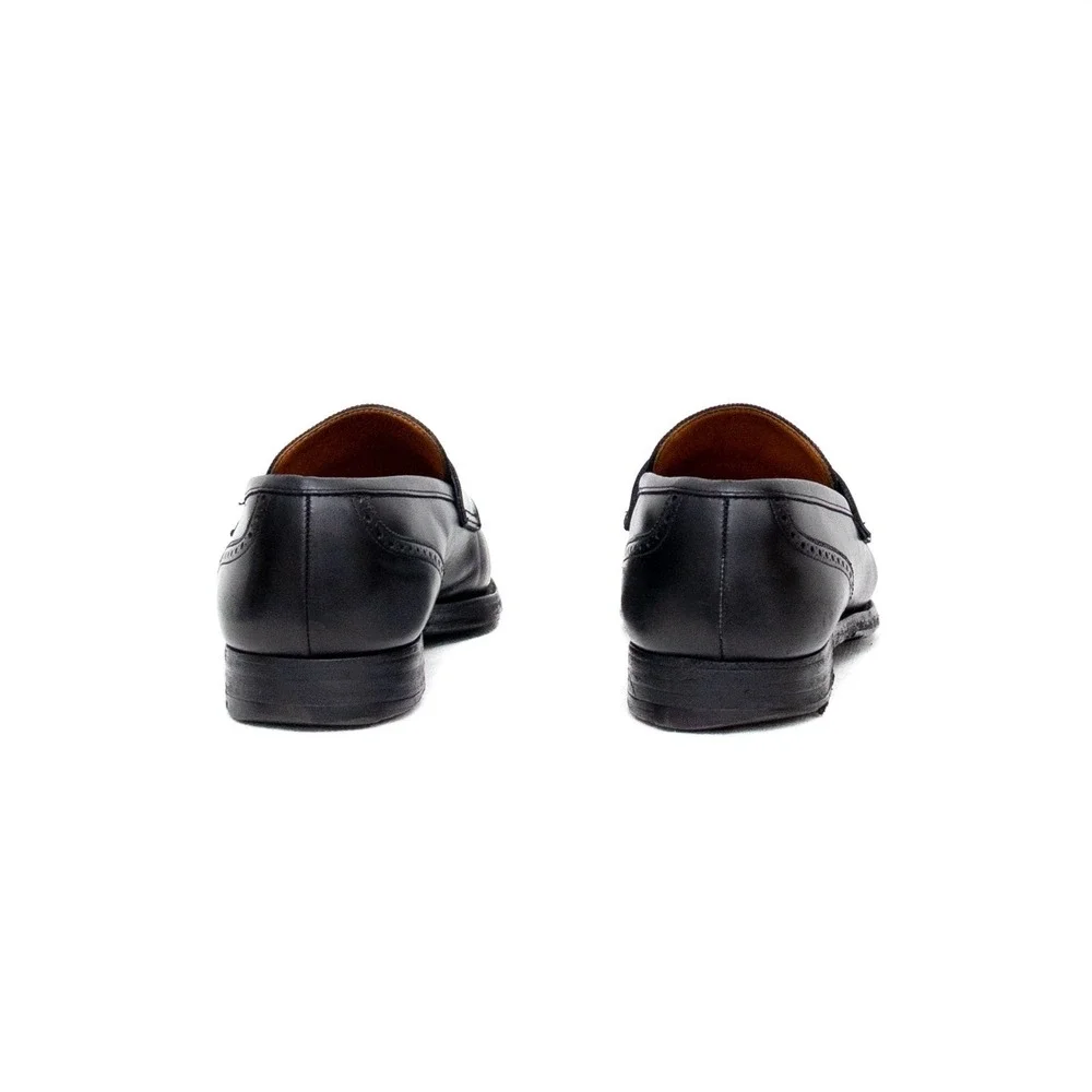 Peal & Co. for Brooks Brothers‎ Black Leather Penny Loafers – Size 9.5 D